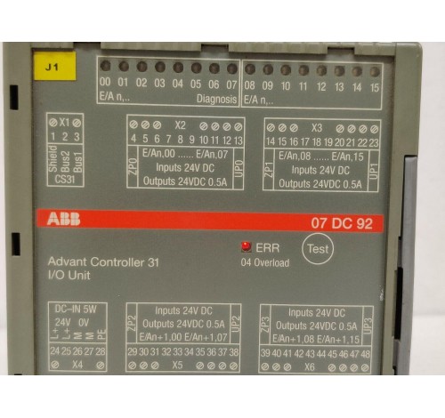 ABB 07 DC 92 Advant Controller I/O Unit GJR52200R0101 07DC92 G2