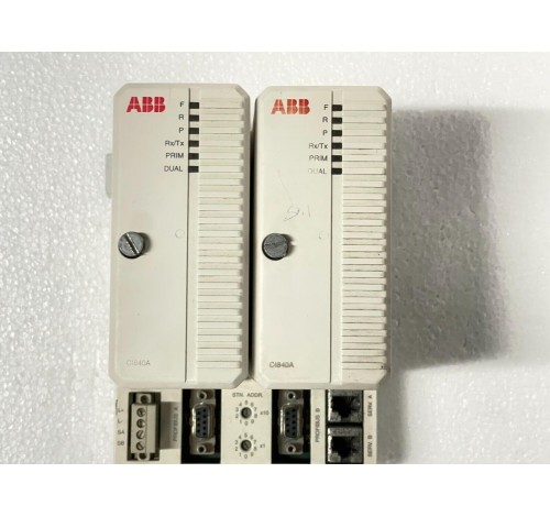 ABB CI840A 3BSE041882R1 PR:D 2x With ABB TU847 3BSE022462R1 PR:B Base