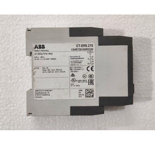 ABB CT-ERS.21S 1SVR730100R0300 On-Delay Time Relay