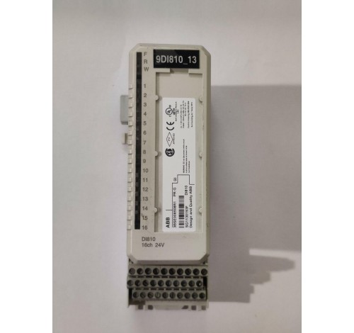 ABB DI810 16ch 24V Input Module 3BSE008508R1 PR:G ABB 3BSE013230R1 PR:G