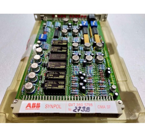 ABB Synpol CMA 37 GVT3605798 Voltage Monitoring Card