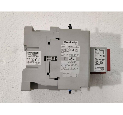 Allen-Bradley 100-C72D*00 Ser B Contactor + 100S-C72DJ22C