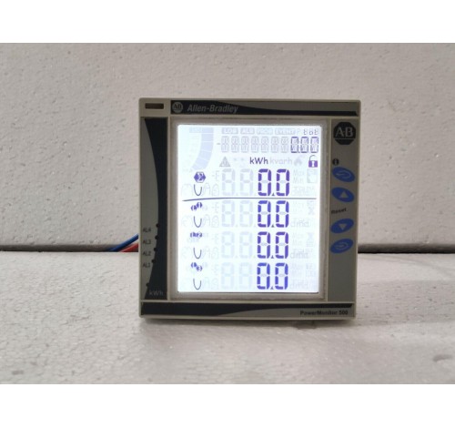 Allen Bradley PowerMonitor 500 1420-V2 Ser A Power Meter Indicator PN- 125787 FW