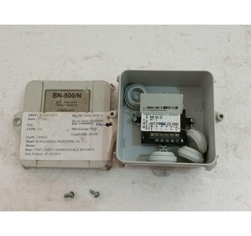 Autronica Addressable Input Unit BN-500/N + BNB-300/32 sw: 1.0