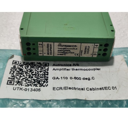 Autronica Thermocouple Amplifier GA-110/A 0-600c