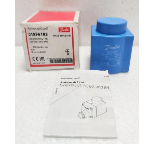 Danfoss BE230CS Solenoid Coil 018F6193