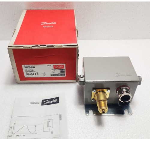 Danfoss KPS35 Pressure Switch 060-31066 0/+8bar Pe KPS35 060-3100