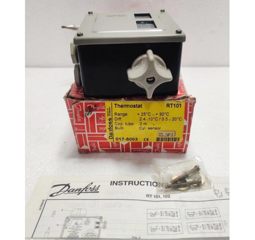 Danfoss RT101 Thermostat +25dgc to 90dgc 017-5003
