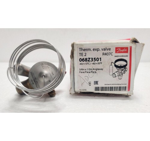 Danfoss TE2 R407C Therm. exp. valve 068Z3501 Q-83314 -40/+10c/ -40/+50f