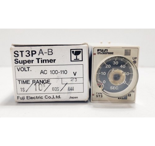 Fuji Electric Type ST3PA-B Super Timer AC100-110v