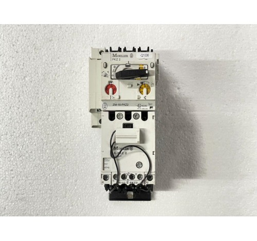 Moeller PKZ 2 Circuit Breaker ZM-16-PKZ2 + S-PKZ2 Contactor + NHI 11-PKZ 2