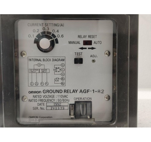 Omron AGF-1-R2 High voltage Ground Relay