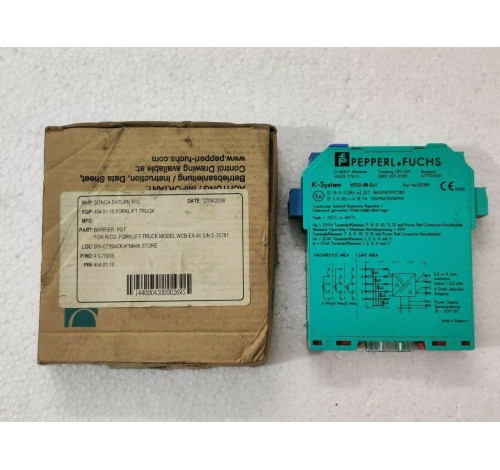 Pepperl+Fuchs KFD2-RR-Ex1 Transformer Isolated Resistance Repeater P.No 127819