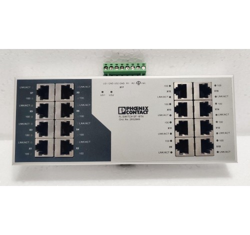 Phoenix Contact FL Switch SF 16TX Ord. No. 2832849 HW:22