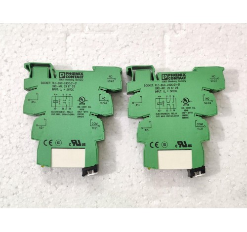 Phoenix Contact PLC-BSC-24DC/21-21 No. 2967015 Relay Base + Relay 2961192