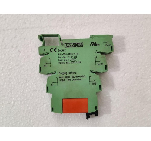 Phoenix Contact PLC-BSC-24DC/21-21 Relay Module With RT90005 Schrack