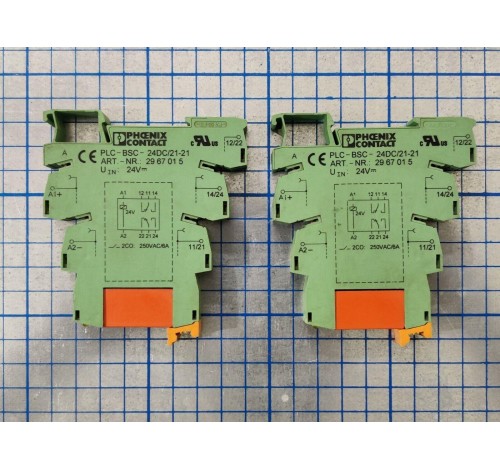 Phoenix Contact PLC-BSC-24DC/21-21 Terminal Block With Relay RTE24024 Schrack