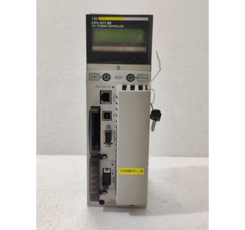 Schneider Electric 140CPU67160 Hot Standby Controller PV:28 RL:34 SV:3.10 D:1247										