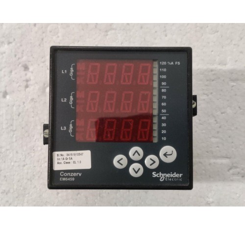 Schneider Electric Conzerv EM6459 VAF , PF Meters