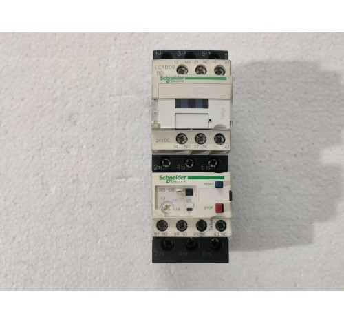 Schneider Electric LC1D09BD Contactor + Schneider LRD06 Relay