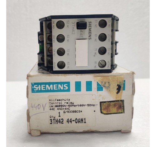 Siemens 3TH4244-0A Contactor Relay 4S+4O/4NO+4NC