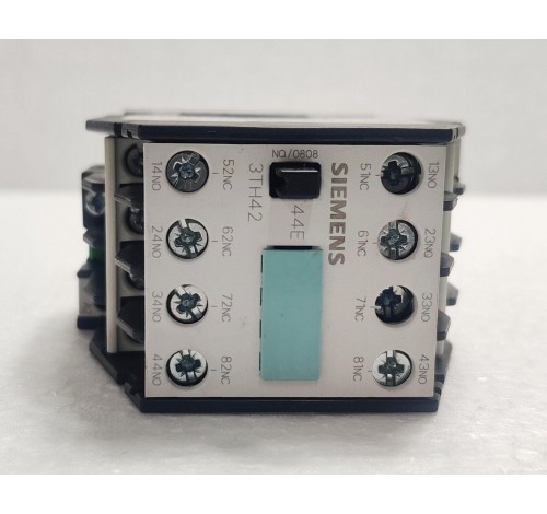 Siemens 3TH4244-0B 4S+4O/4NO+4NC Contactor Relay