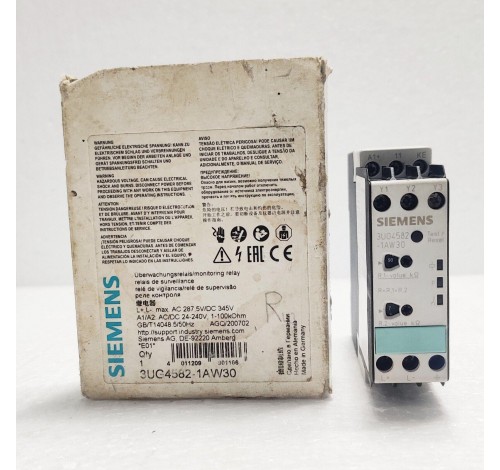 Siemens 3UG4582-1AW30 Insulation Monitoring Relay