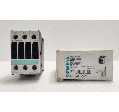 Siemens Sirius 3RT1025-1AL20 Contactor 3RT1025-1A..0 Instr. Ord.No.3ZX1012-0RT02