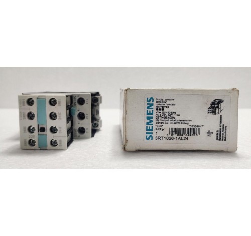 Siemens Sirius 3RT1026-1AL24 Contactor + 3RH1921-1HA22