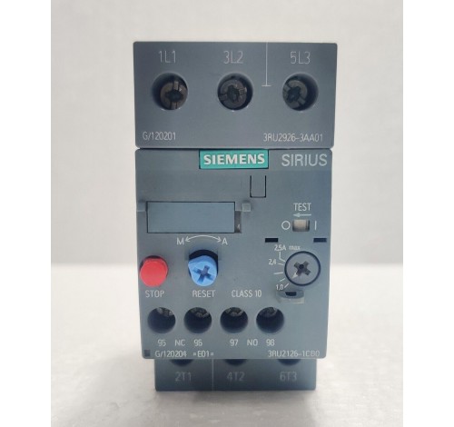 Siemens Sirius 3RU2126-1CB0 + Siemens 3RU2926-3AA01