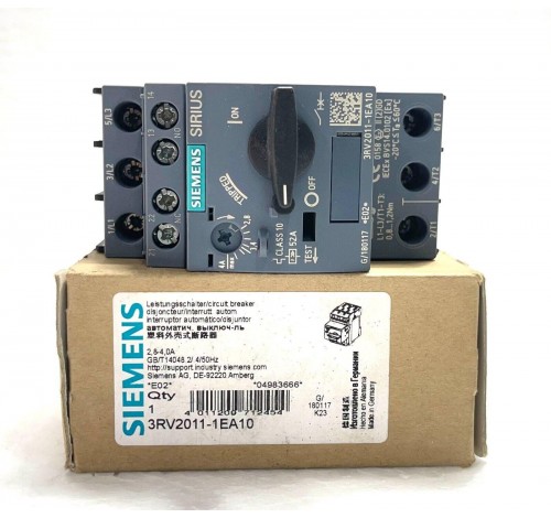 Siemens Sirius 3RV2011-1EA10 Motor Protection Circuit Breaker