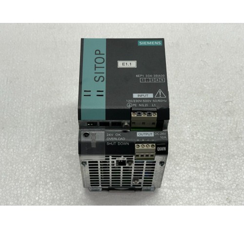 Siemens Sitop modular 10A 1/2 ph 6EP1334-3BA00