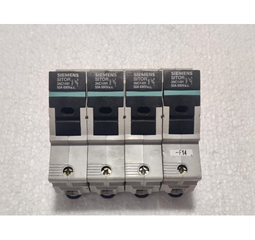 Siemens Sitor 3NC1491 50A 690V a.c. Fuse Switch Disconnector