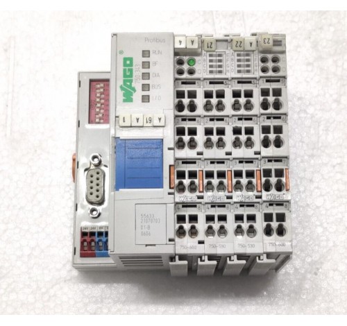 Wago 750-343 Profibus-DP + 750-602 + 750-530 + 750-600 Set