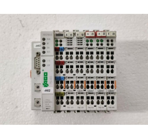 Wago 750-833 Profibus with I/O Module 750-431 + 750-513 + 750-600